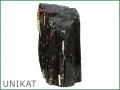 Schwarzer Turmalin - Naturkristall mit Glimmer